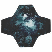 Belle Lune qui coule avec les arbres (Plat)