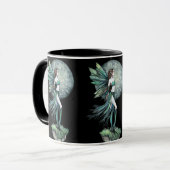 Belle Lune verte Fée Café Mug (Devant gauche)