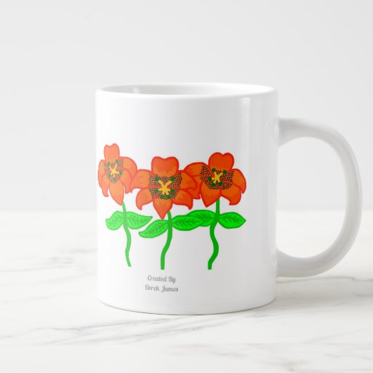 Belle Lys de tigre Jumbo Mug (Droite)