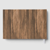 Belle Lys rouge sur bois - Livre d'or (Verso)