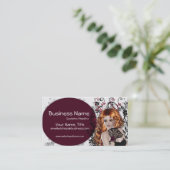 Belle Madame rousse - cartes de visite (Debout devant)