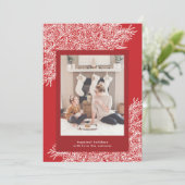 Belle main dessinée Noël Carte photo de vacances (Debout devant)