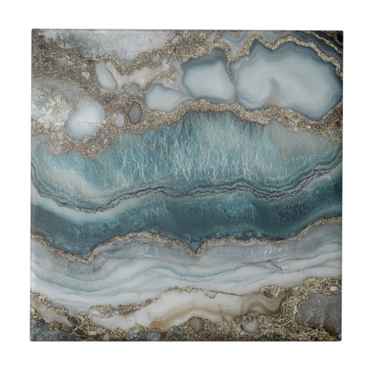 Belle maison en argent bleu carreaux (Devant)