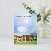 Belle maison nuages SW Florida Carte postale (Debout devant)