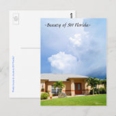 Belle maison nuages SW Florida Carte postale (Devant / Derrière)