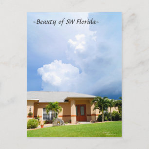 Belle maison nuages SW Florida Carte postale