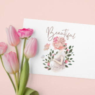 Belle maman à être carte