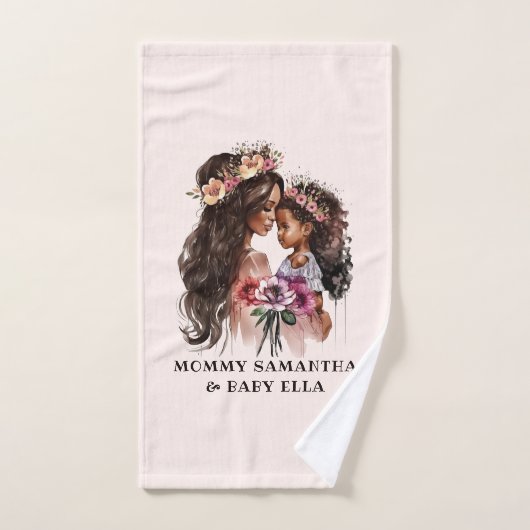 Belle maman et fille noire (Serviette à main)