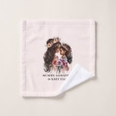 Belle maman et fille noire (Gant de toilette)