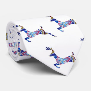 Belle mandala de cerf art Cravate d'art