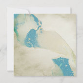 Belle mariage aquarelle Save the Date (Dos)