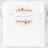 Belle Mariage Mariés | Autocollant (Sac)