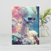 Belle mariée de squelette Faire-part de mariage (Debout devant)