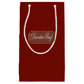 Belle Maroon Petit Sac Cadeau (Devant)