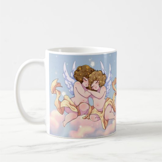 Belle Matin Bébé Angels Mug (Gauche)
