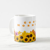 Belle Matinée Tournesol Céramique Mug - Bright Sta (Devant gauche)