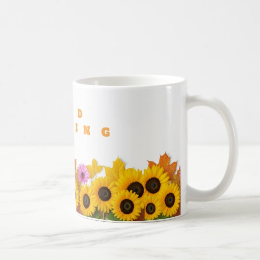 Belle Matinée Tournesol Céramique Mug - Bright Sta (Droite)