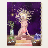 Belle Méditation Yoga Girl and Crystals (Dos)