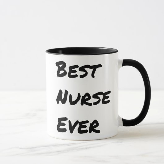 Belle meilleure infirmière jamais Mug (Droite)