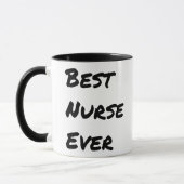 Belle meilleure infirmière jamais Mug (Gauche)