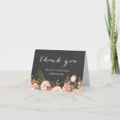 Belle Merci Florale Rustique sur Tableau Noir (Devant)