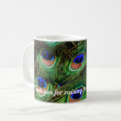 Belle-mère Cadeau Peacock Mug (Devant gauche)
