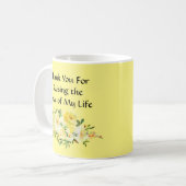 Belle-Mère Cadeaux Fête des Mères Mug de café jaun (Devant gauche)