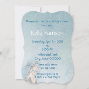 Belle Mère et Bébé Invitation Baby Shower de Sirèn