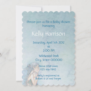Belle Mère et Bébé Invitation Baby Shower de Sirèn