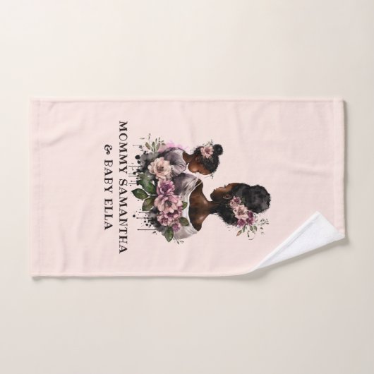 Belle mère et fille noire (7) (Serviette à main)