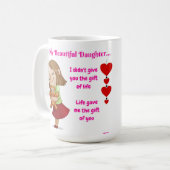 Belle Mère Fille Citer Mug (Devant gauche)