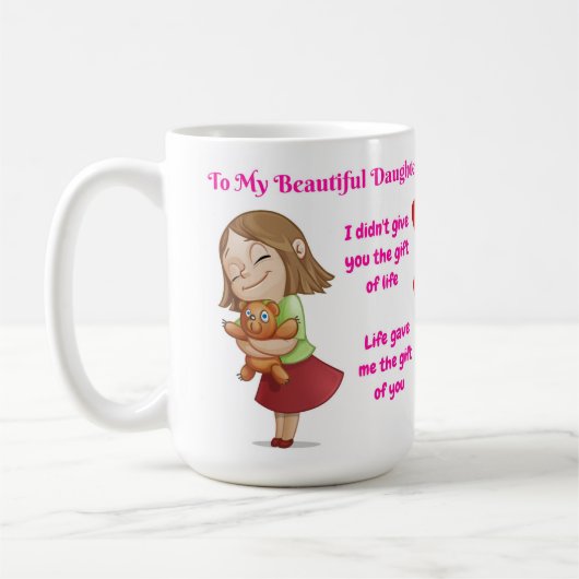 Belle Mère Fille Citer Mug (Gauche)