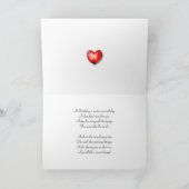 Belle-mère, une carte d'anniversaire avec une rose (Intérieur)