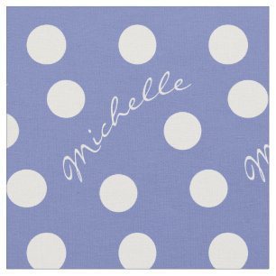 Belle Michelle Custom Name en Color Polka Dot Stof