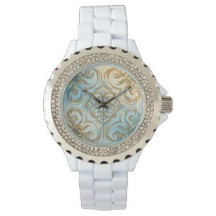 Belle Montre eWatch Mozaik Or Bleu