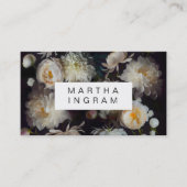 Belle moody rose design carte de visite (Devant)