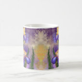 Belle Mug à café Iris Fleur violet - Peinture (Centre)