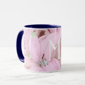 Belle Mug à l'aquarelle rose (Devant gauche)
