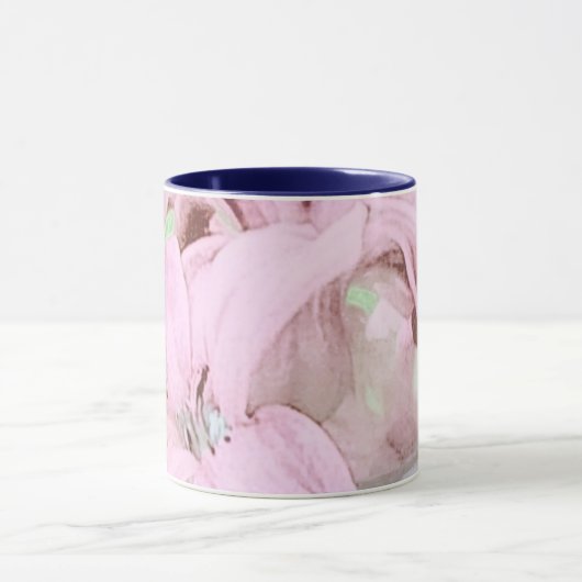 Belle Mug à l'aquarelle rose (Centre)