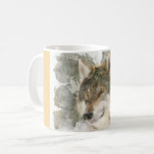 Belle Mug - Aquarelle Loup (Devant gauche)