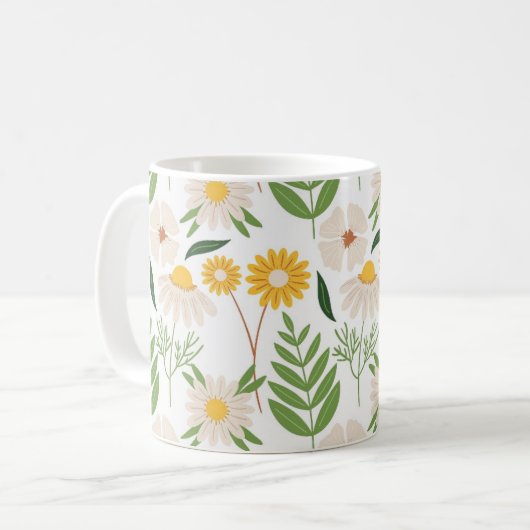 Belle Mug aux fleurs (Devant gauche)