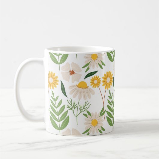 Belle Mug aux fleurs (Gauche)
