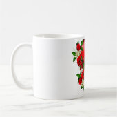 Belle Mug Avec Fleurs & Cardiaque (Gauche)