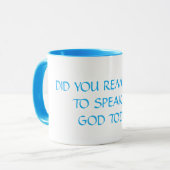 Belle Mug Belle question en turquoise (Devant gauche)