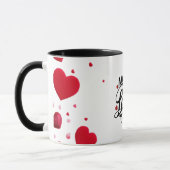 Belle Mug blanche : Fabriquée avec amour (Gauche)