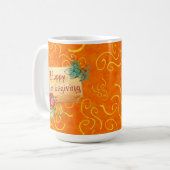Belle Mug Bon thanksgiving avec Citrouille Desi (Devant gauche)