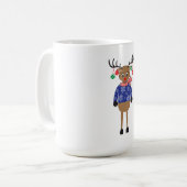 Belle Mug Cadeau de Noël Reindeer (Devant gauche)