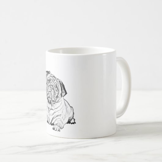 Belle Mug - Chien Carlin (Devant droit)