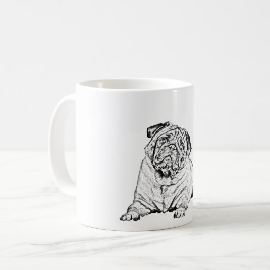 Belle Mug - Chien Carlin (Devant gauche)