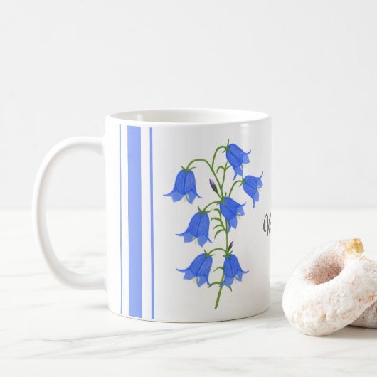 Belle Mug Classique Bluebells Avec Texte (Avec donut)